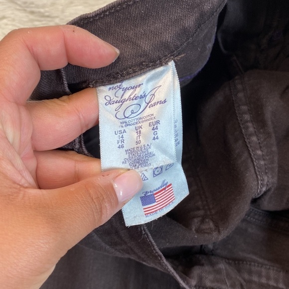 NYDJ Brown Straight Denim Jeans - Picture 8 of 9